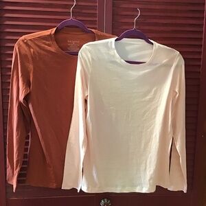 NWOT Fair Indigo 100% Organic Cotton Relaxed Long Sleeve T-Shirts NWOT